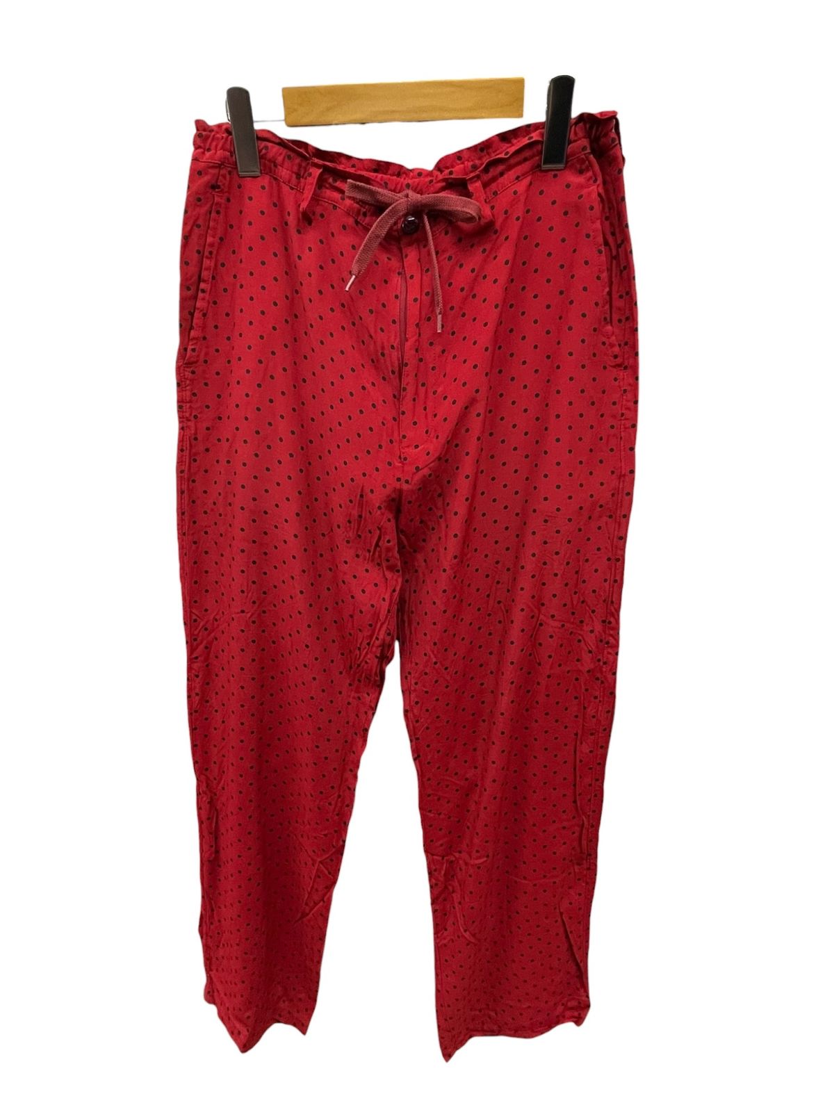 HYSTERIC GLAMOUR (ヒステリックグラマー) DOTS総柄イージーパンツ 02191AP07 M レッド メンズ/025