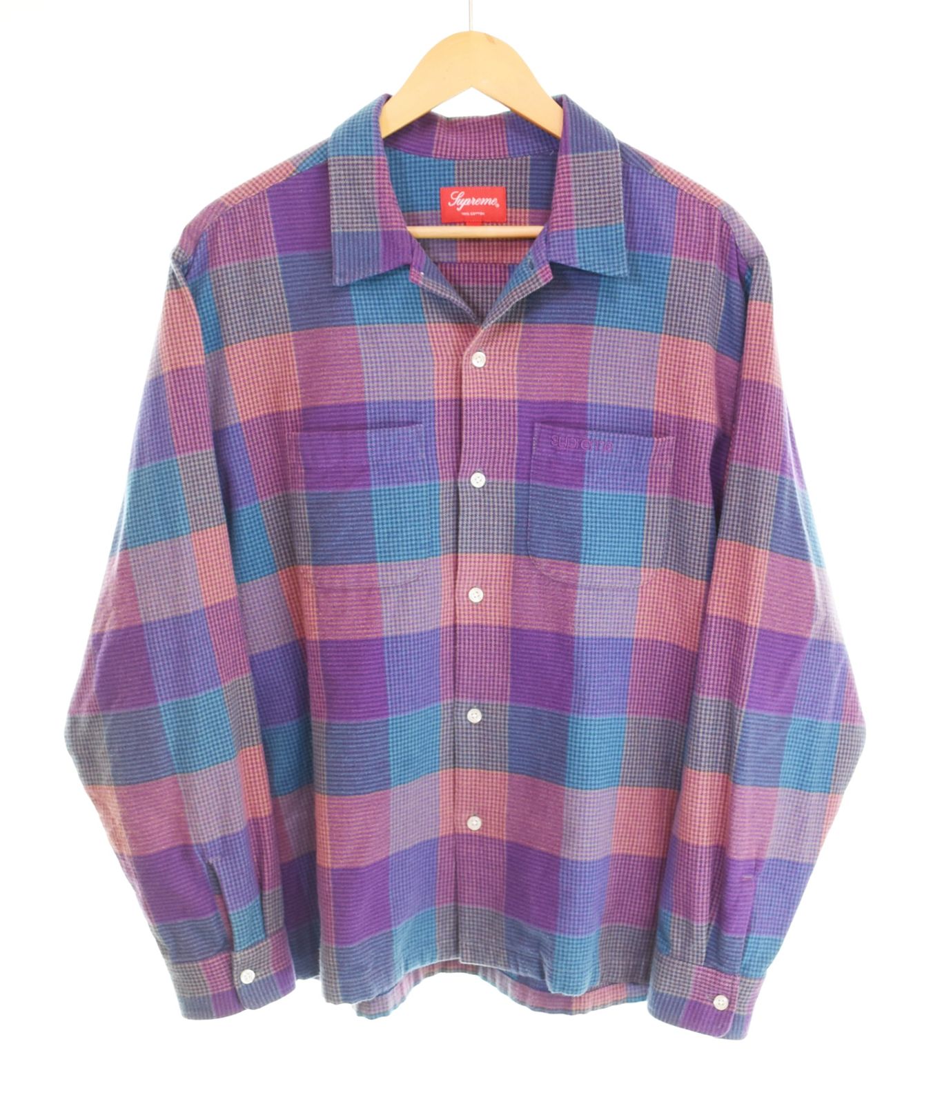 Supreme チェック柄 長袖シャツ M メンズ ファッション 【公式通販】