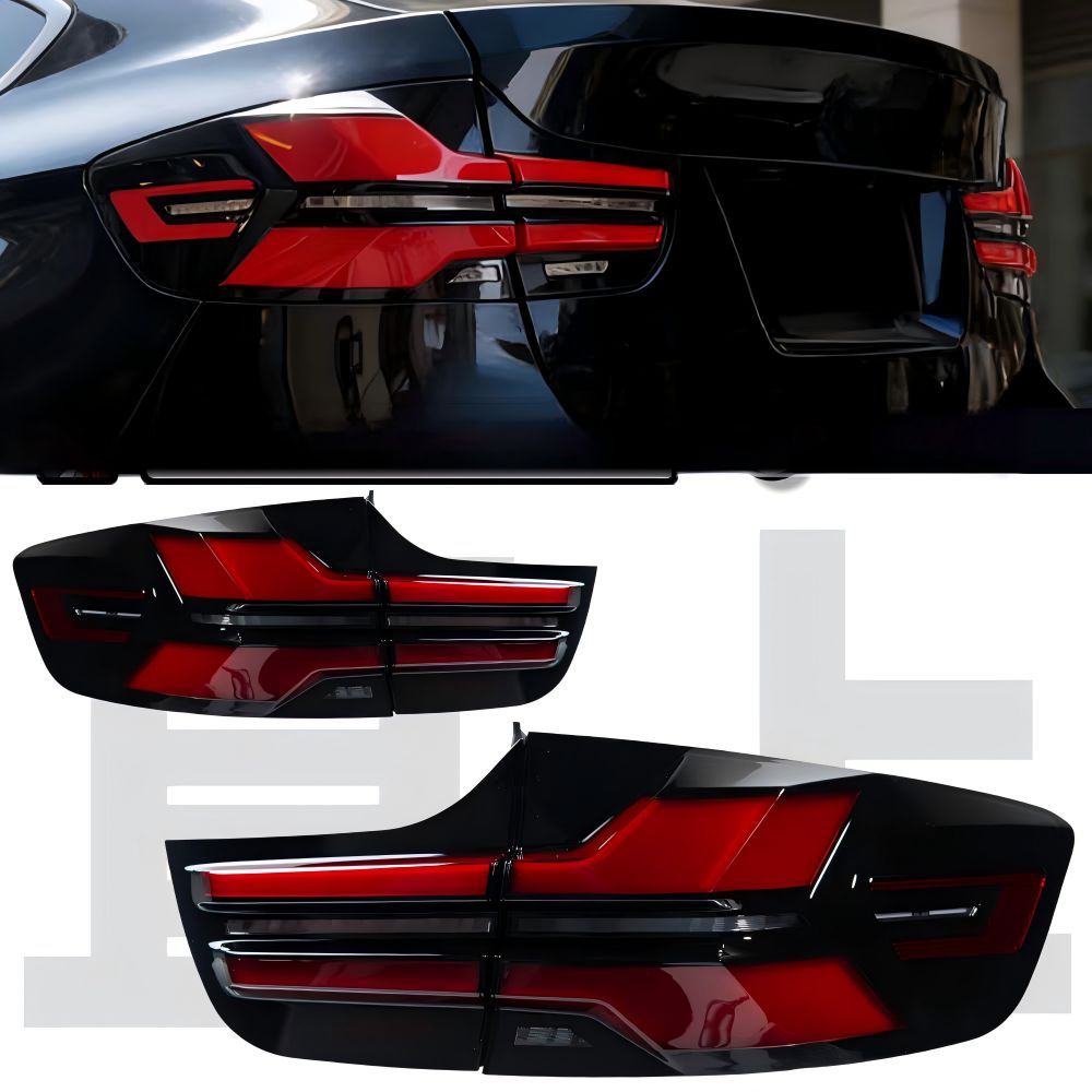 BMW X6 E71 (2008-2014) 専用 LEDテールランプ G18スタイル 赤色 高輝度 ブレーキ/ウインカー/デイライト機能 シーケンシャルウインカー付き ドレスアップ効果抜群 夜間視認性向上 簡単交換 車種専用デザイン おすすめ 送料無料
