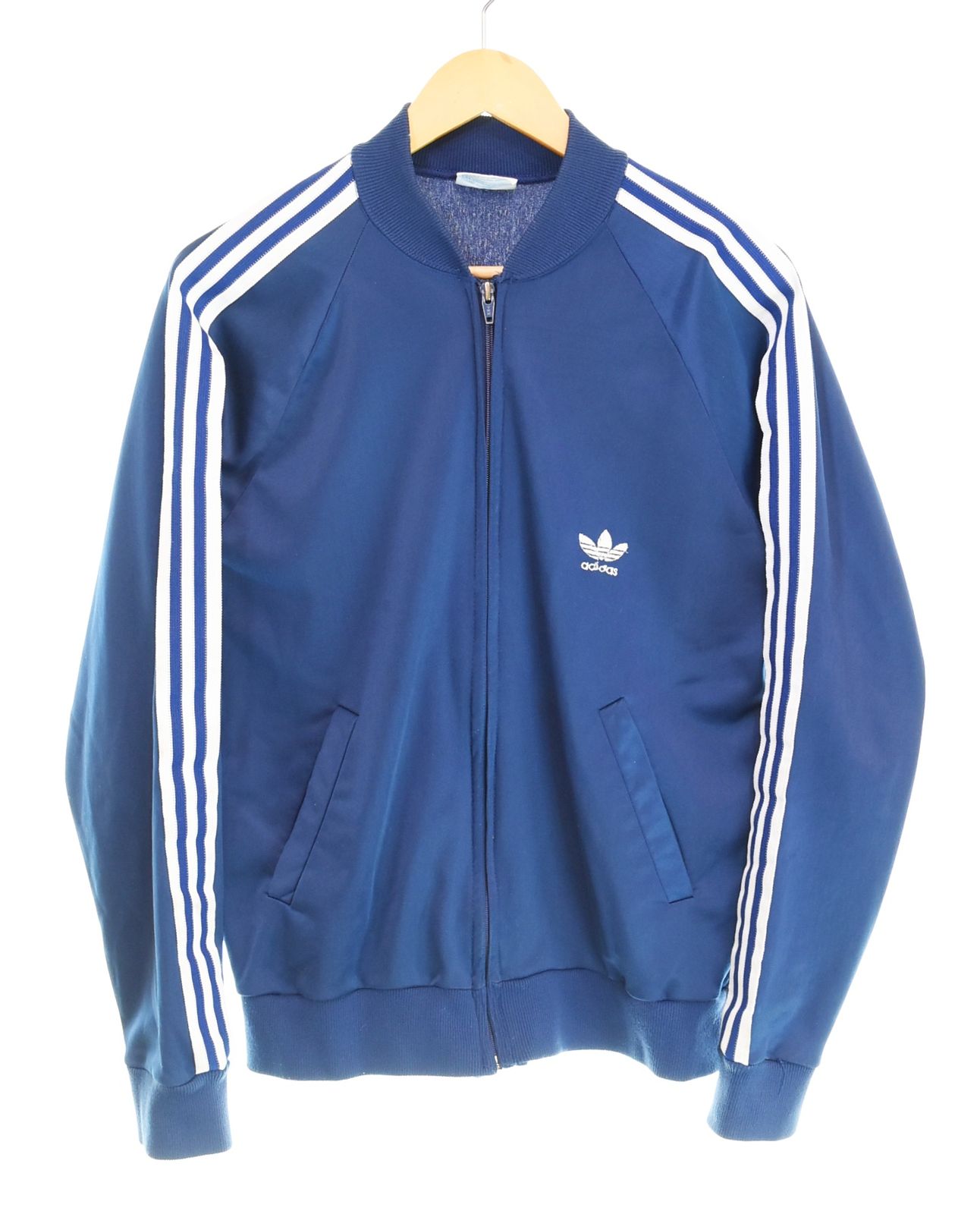 アディダス adidas 80s USA製 ATP Track Jacket Blouson トラックジャケット ジャージ ブルゾン 刺繍 M ジャージ ネイビー Mサイズ 103MT-4524