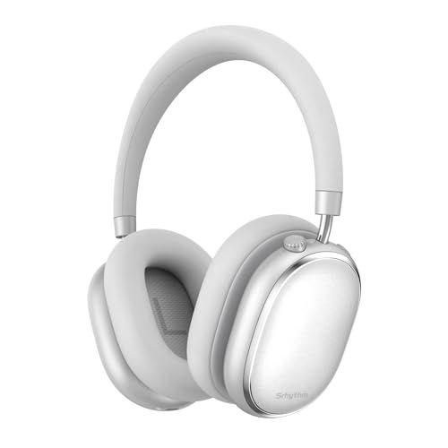 Srhythm NiceComfort 95 ハイブリッドノイズキャンセリングヘッドホン ワイヤレス Bluetoothヘッドセット 透過モード搭載 ENC HDサウンド スペースシルバー