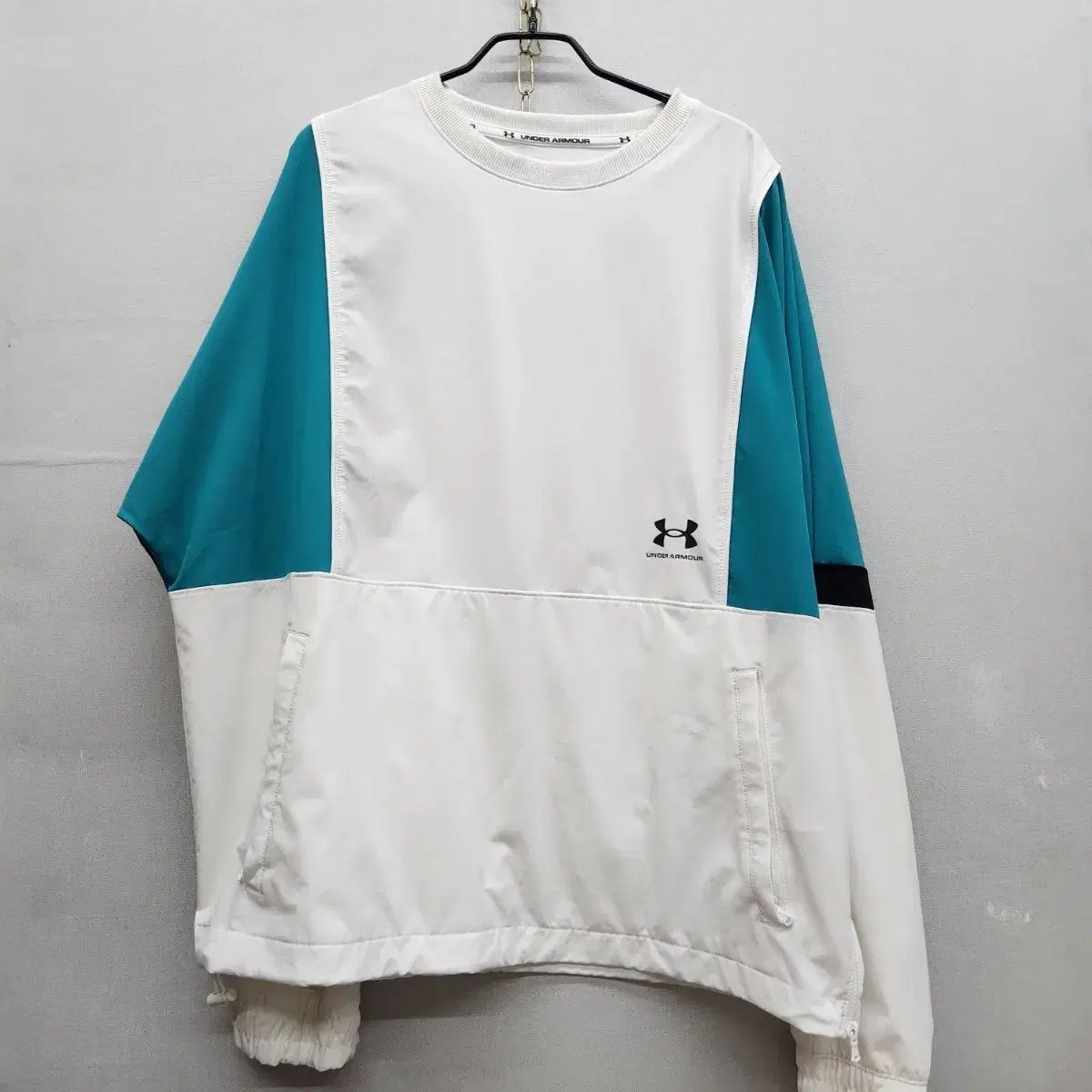 UNDER ARMOUR アンダーアーマー ロゴ バイカラー シャーリング ウォームアップ クルーネック XL(3XL)