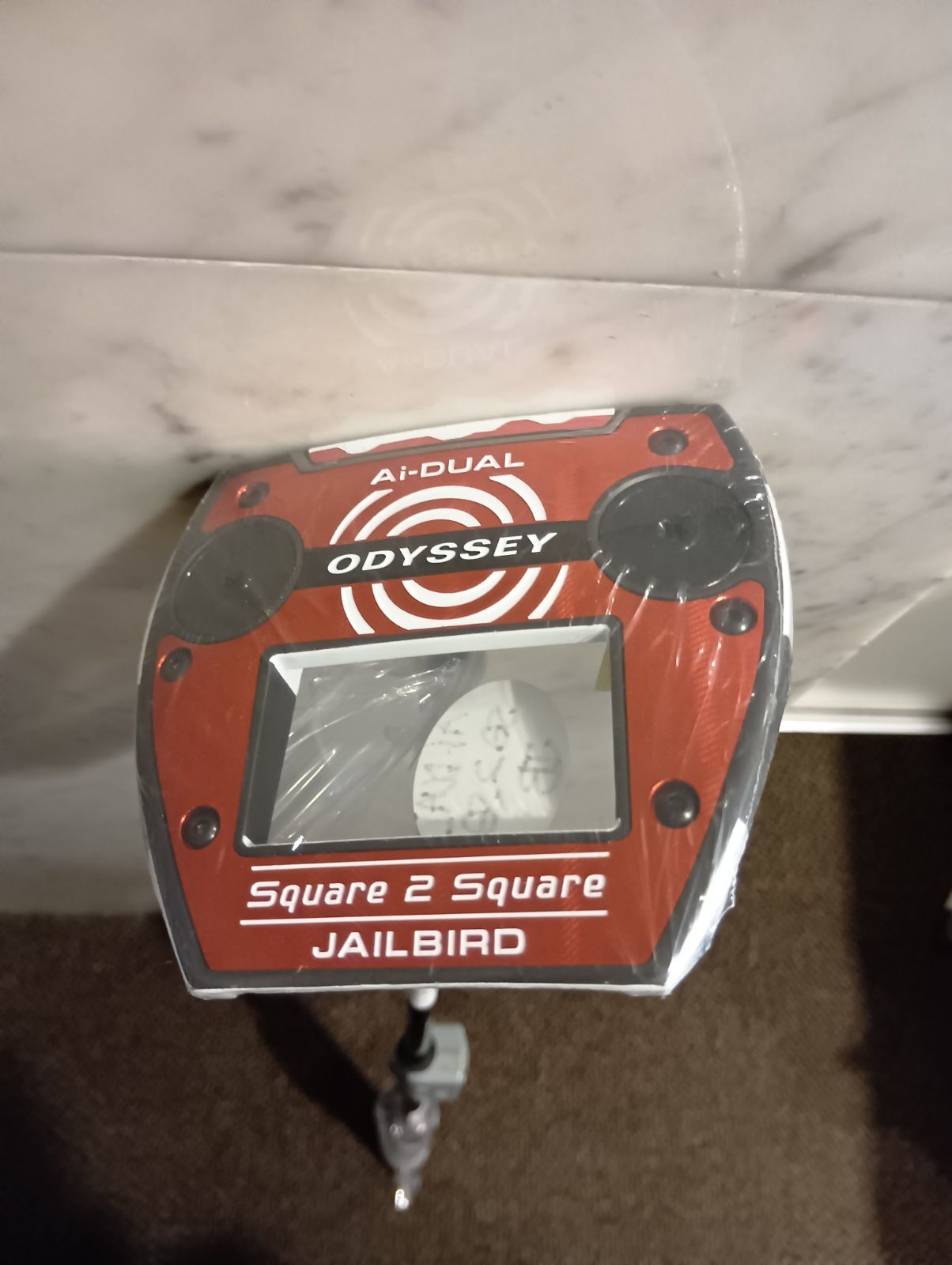 LhPt【レフティー】【新品未使用】オデッセイ Ai-DUAL Square 2 Square JAILBIRD パター メンズ 左用 34inc STROKE LAB 120 BLACK スチール ODYSSEY 日本正規品 (新橋店）