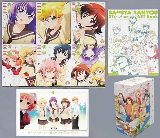 【中古】アニメBlu-ray Disc 三者三葉 初回生産限定版 全6巻セット(TOHO animation STORE全巻収納BOX付き)