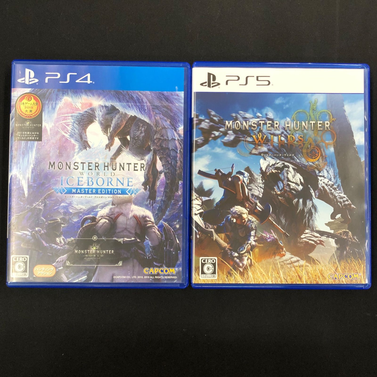 中古 PS4 PS5 モンスターハンター アイスボーン ワイルズ セット