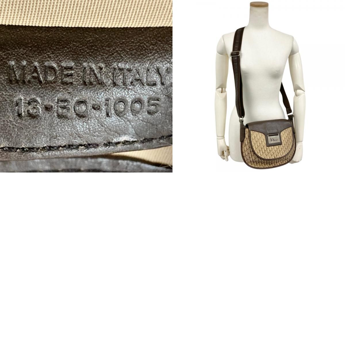 DIOR/ChristianDior(ディオール/クリスチャンディオール) ショルダーバッグ ストリートシック/ロゴグラム 黒 キャンバス×レザー×ジャガード ディオール/クリスチャンディオール/ショルダーバッグ/ストリート