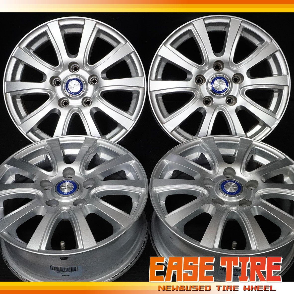 中古ホイール Weds ジェネージュ 15インチ 6J +43 114.3 5H 4本 ノア ヴォクシー セレナ等 スタッドレス用に