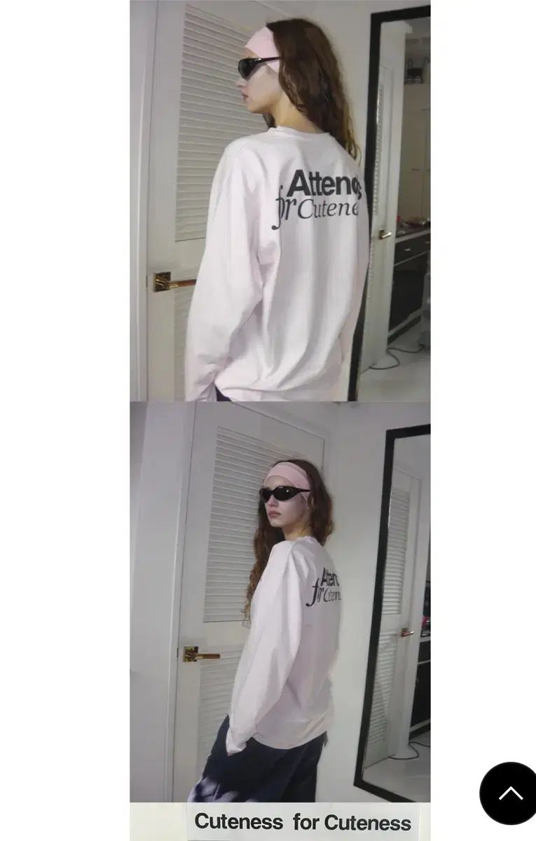Attends ロングスリーブTシャツ ベビーピンク