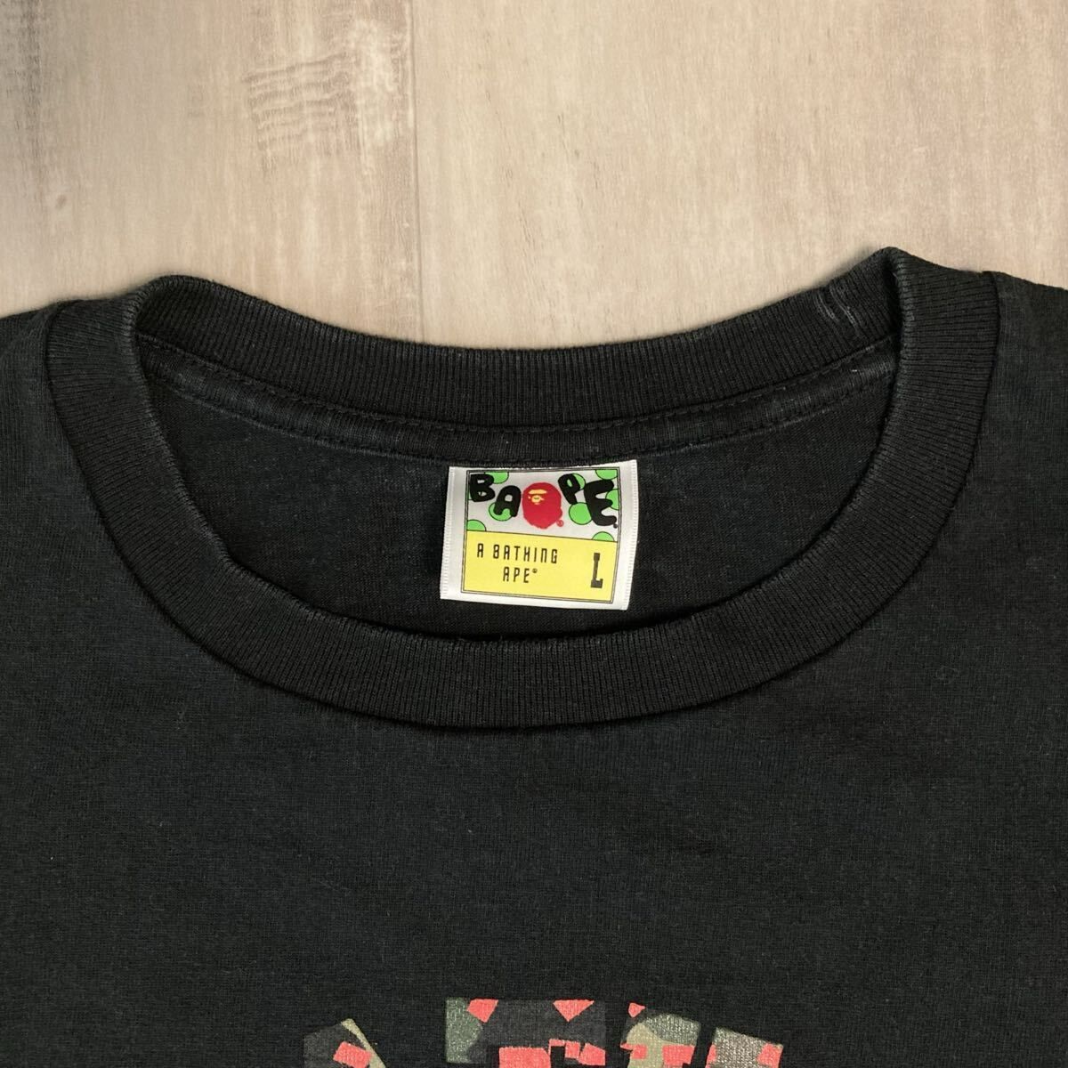 ☆4店舗限定☆ シン・ゴジラ × BAPE カレッジロゴ Tシャツ Lサイズ a 