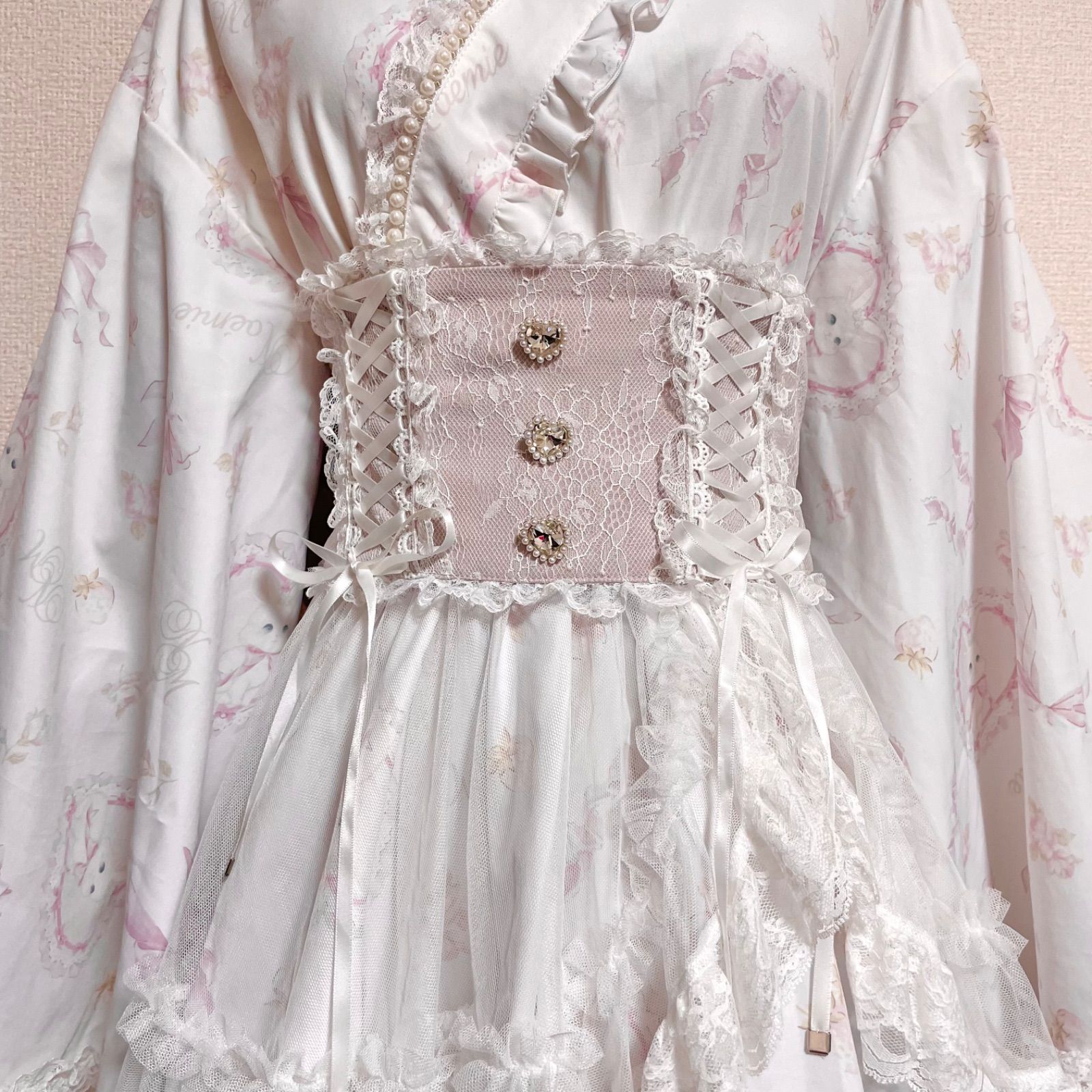 レディース NOEMIE ノエミー うさぎさんチュールフレア浴衣ドレス ピンク M
