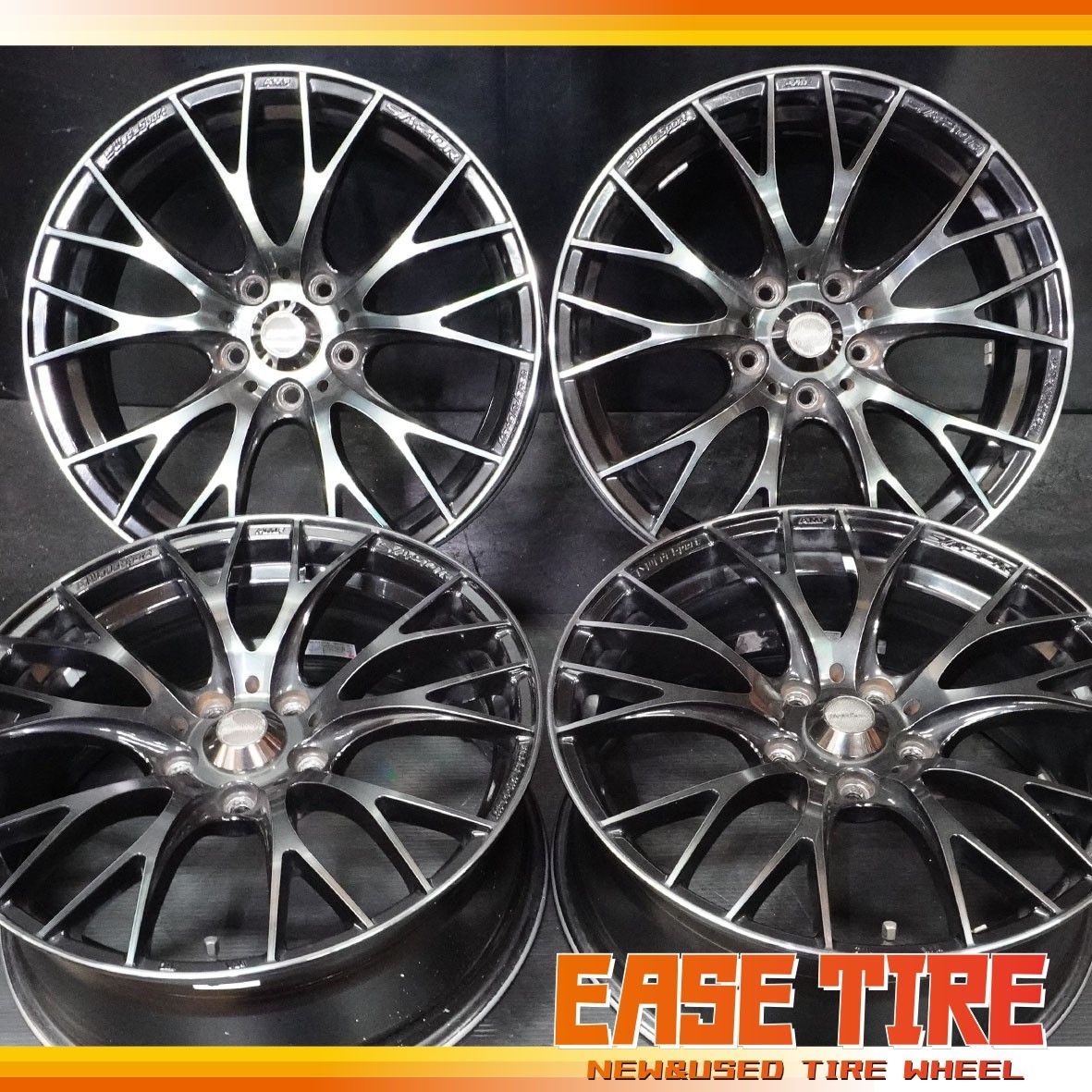 中古ホイール WedsSports SA-20R 18in 7.5J +45 114.3 5H 4本 アルファード ヴェルファイア ハリアー RAV4 エクストレイル等