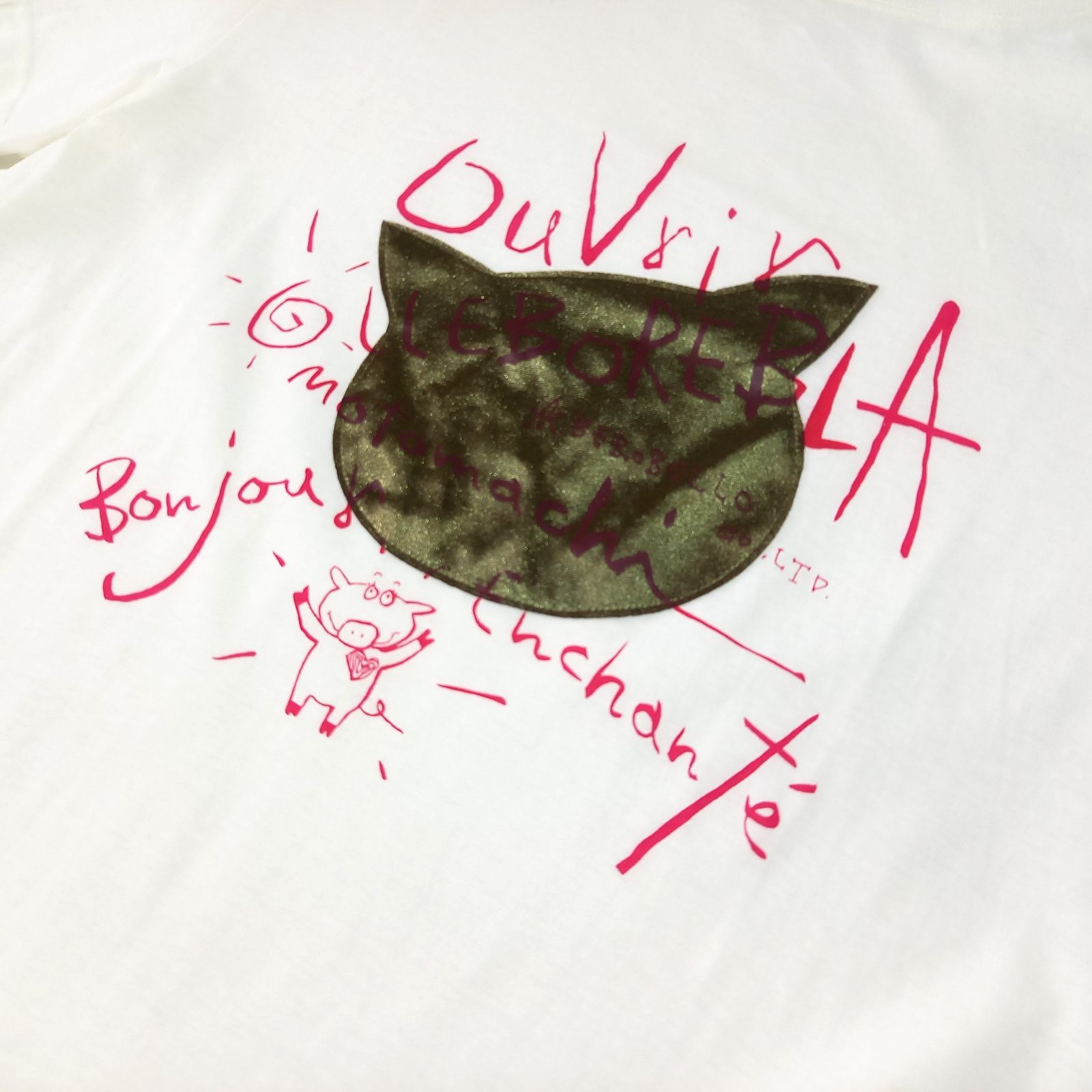 アルベロベロ オレボレブラ 豚 ぶた 半袖 Tシャツ ホワイト 白