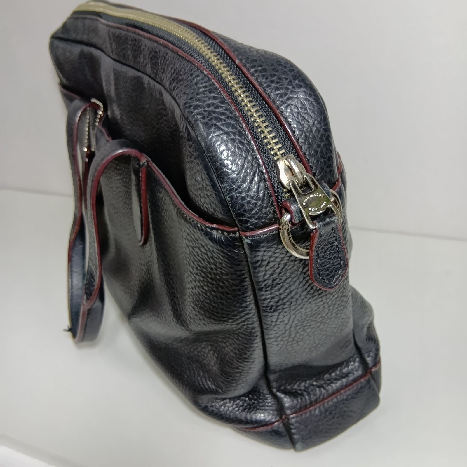 N COACH コーチ ビジネスバッグ ブラック ハミルトン ペブルドレザー