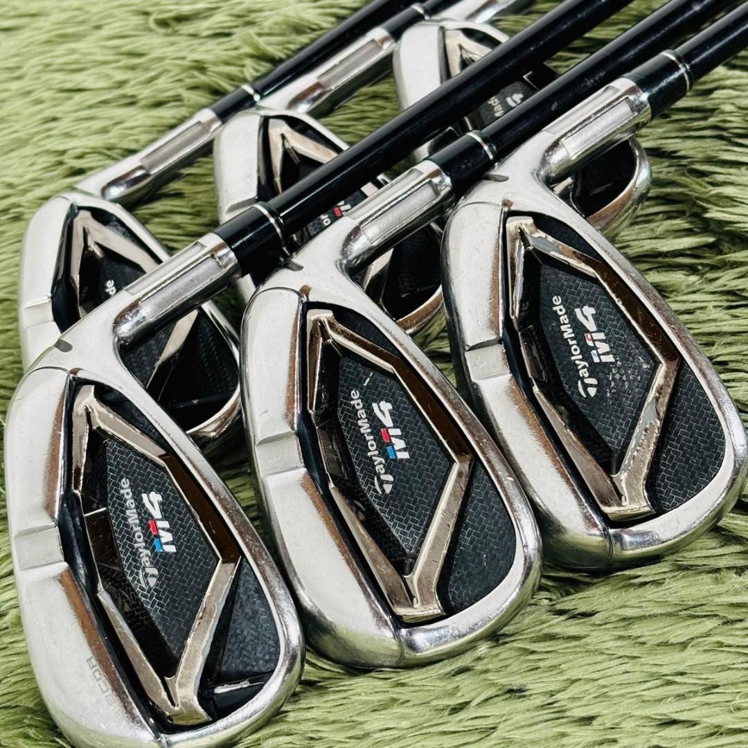 【中古】ーラーメイド M4 アイアン6本セット メンズゴルフ 初心者 入門 人気モデル TaylorMade 純正カーボンシャフト 右利き 男性 flex S FUBUKI TM6 フブキ