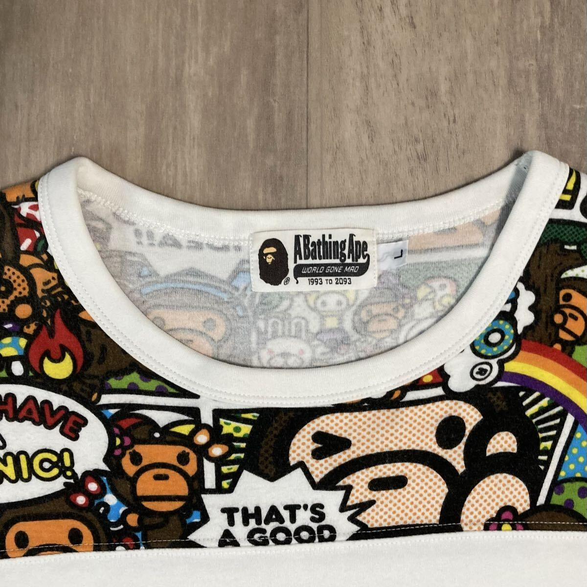 コミック マイロ Tシャツ Lサイズ a bathing ape BAPE MILO LISA 
