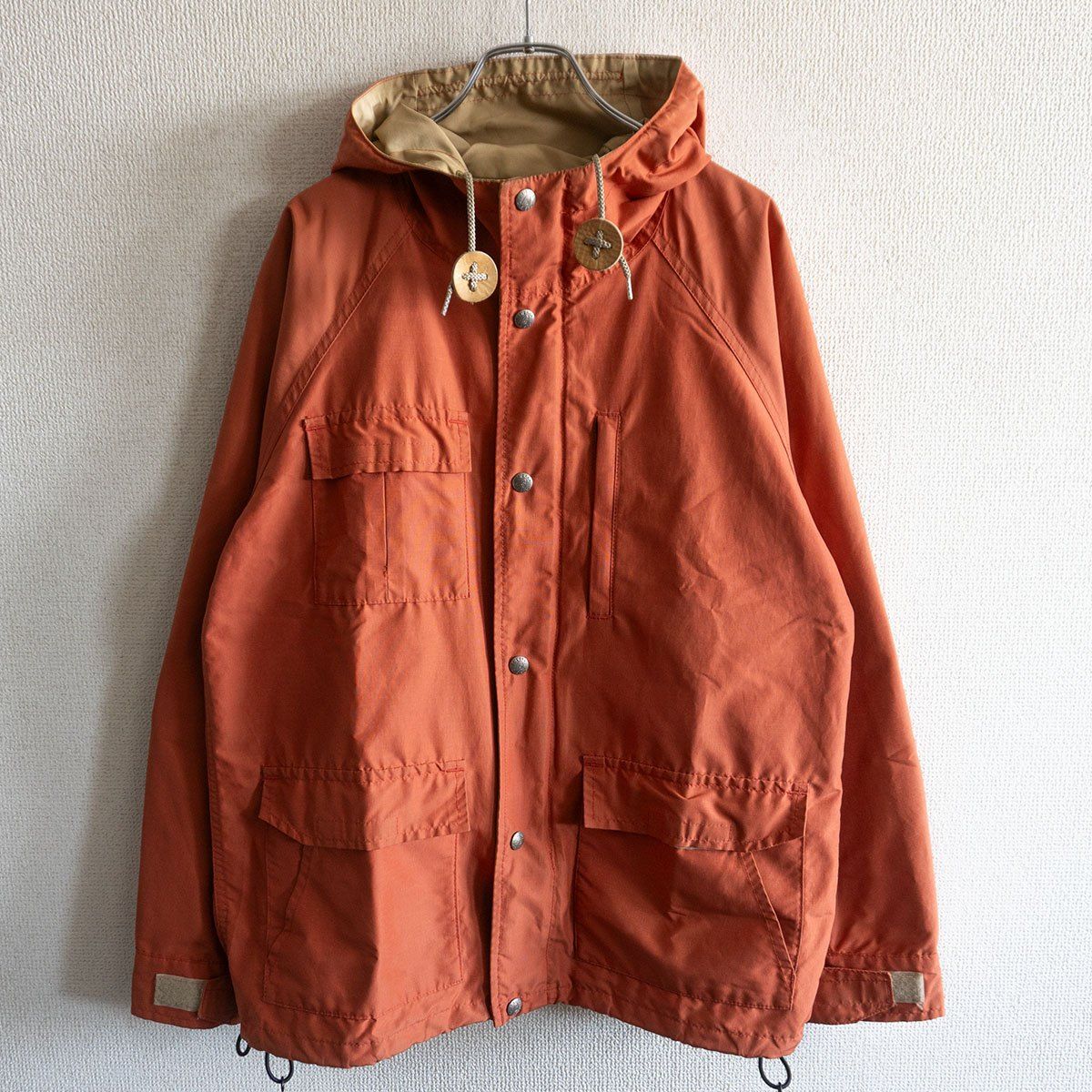 【雰囲気抜群】Sierra Designs 【USA製 60/40クロス マウンテンパーカー】 S オレンジ ジャケット シエラデザイン s2605023