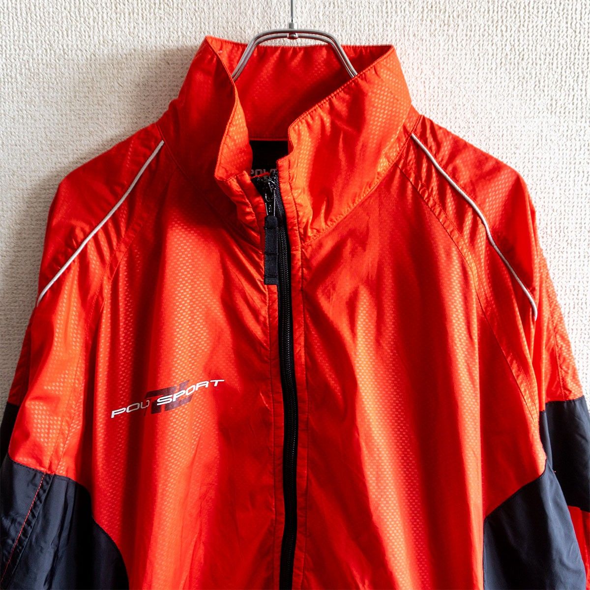 【90s】POLO RALPH LAUREN【POLO SPORT ナイロン ジャケット】L レッド ポロ スポーツ s2605019