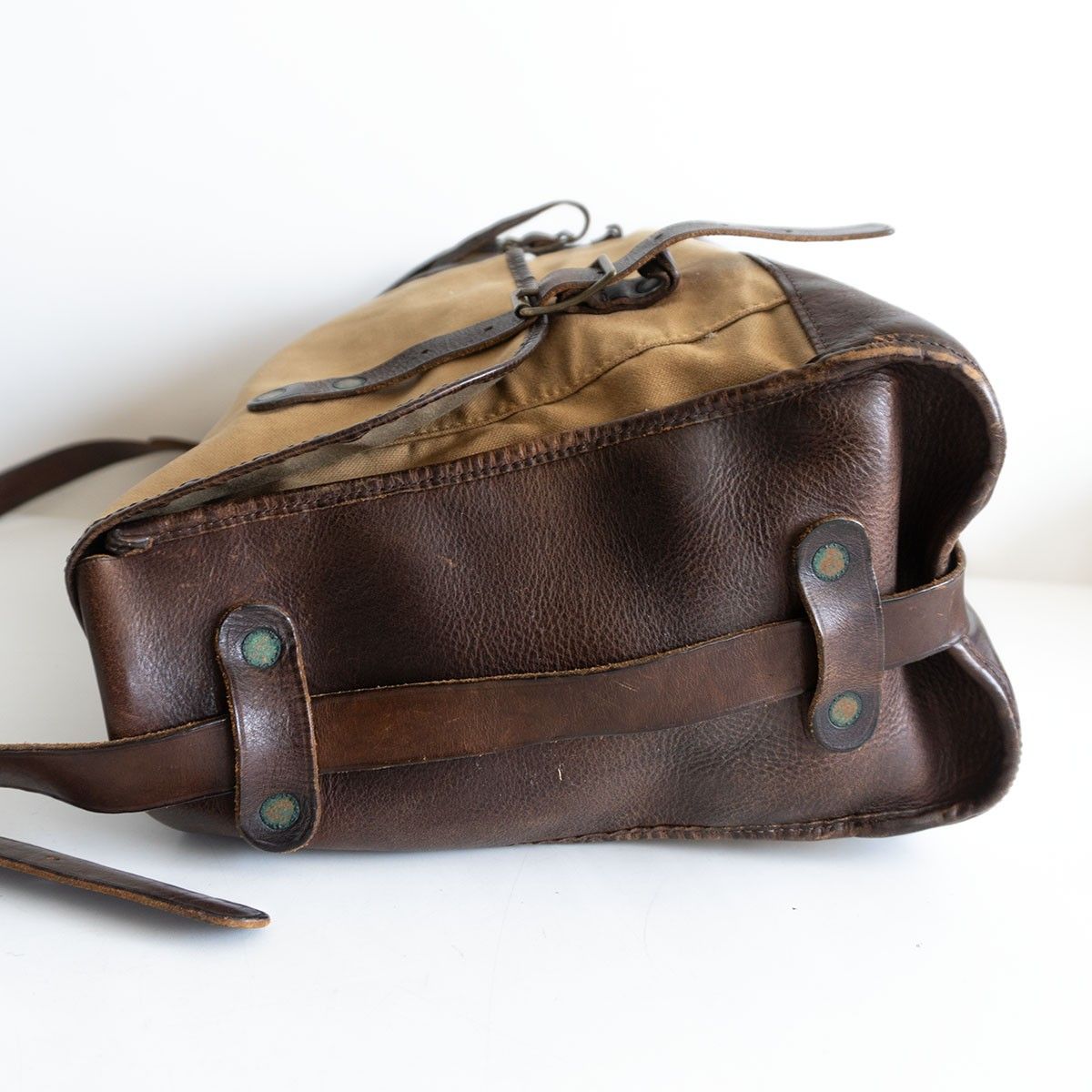 イタリア製】RRL【CANVAS×LEATHER SHOULDER BAG】ショルダーバッグ 