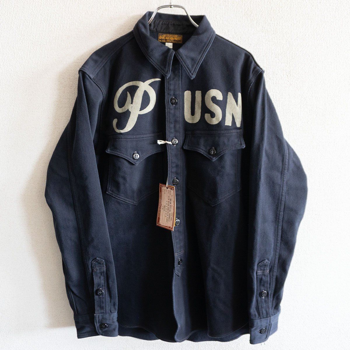 【未使用品】FREEWHEELERS UNION SPECIAL OVERALLS【U.S.N OFFICER SHIRT】16 シャツ フリーホイーラーズ 26050189 未使用品】FREEWHEELERS UNION SPECIAL OVERALLS【U.S.N OFFICER SHIRT