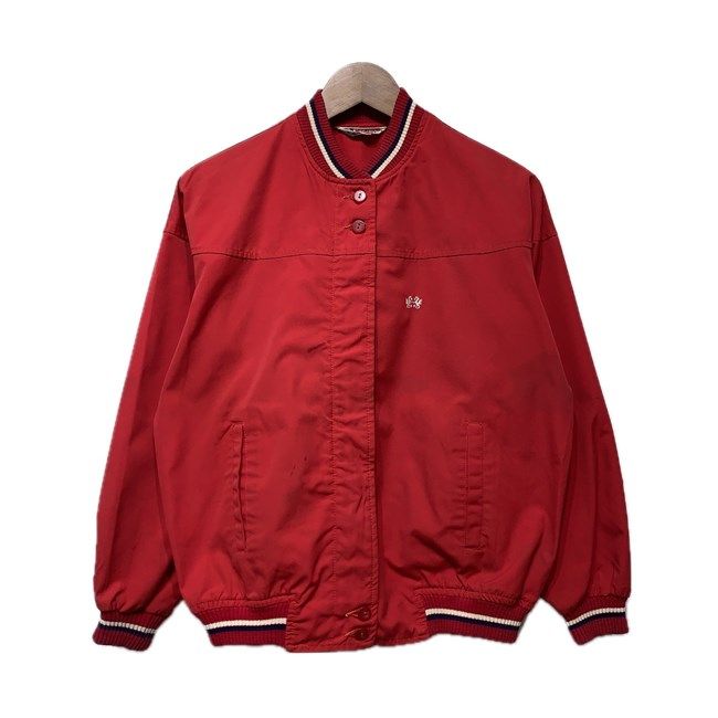 【中古】　McGREGOR　スポーツジャケット　60's vintage　三角タグ　ブルゾン　アウター　タツノオトシゴタグ　ワンポイント　刺しゅう　古着　/1952