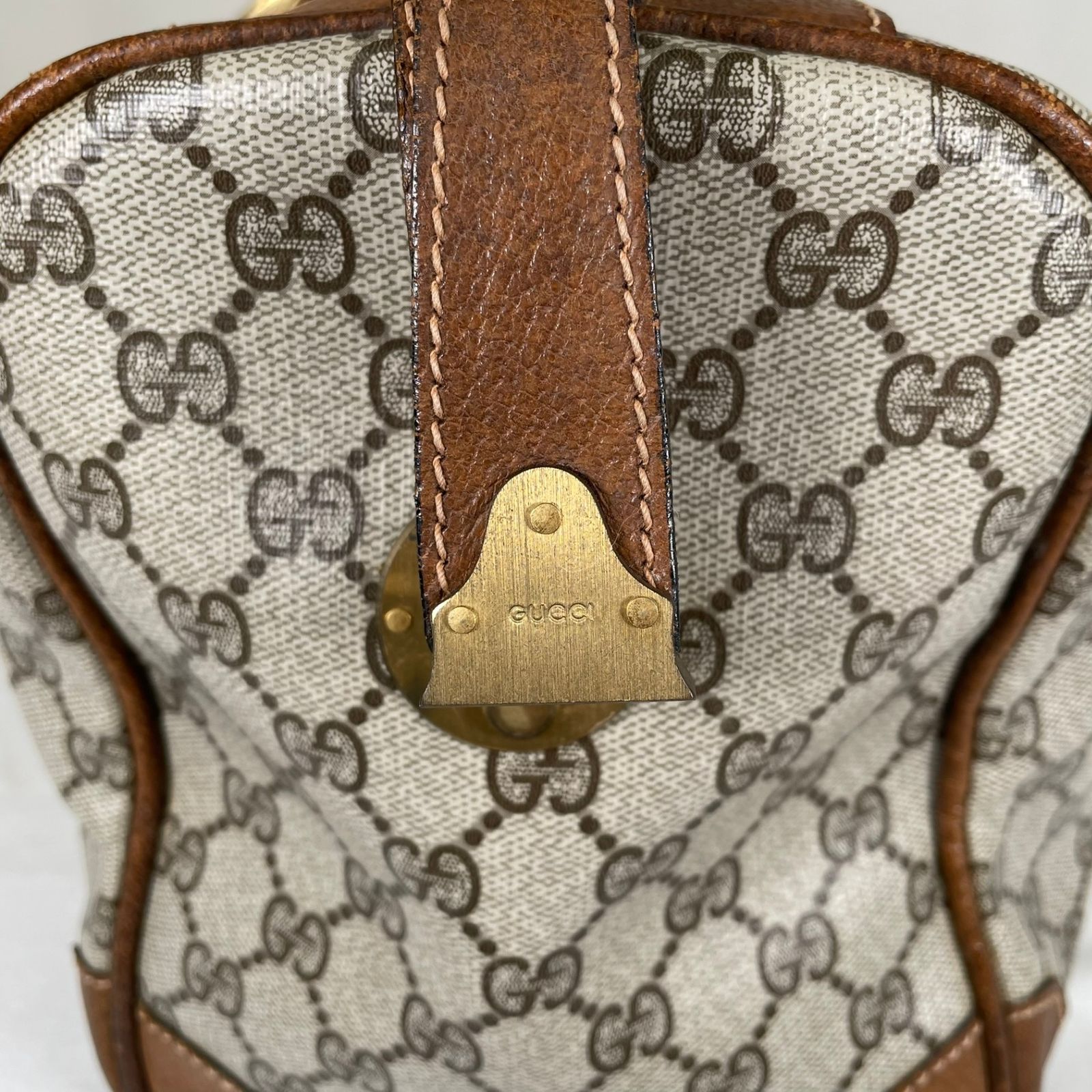 GUCCI グッチ ボストンバッグ オールドグッチ GGスプリームキャンバス 
