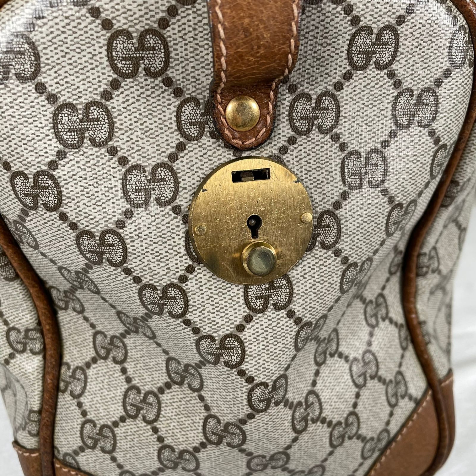 GUCCI グッチ ボストンバッグ オールドグッチ GGスプリームキャンバス 