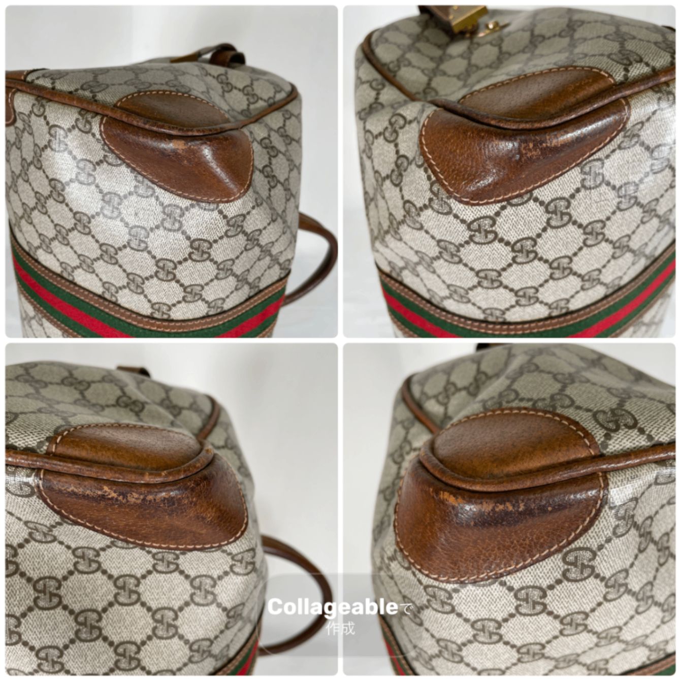 GUCCI グッチ ボストンバッグ オールドグッチ GGスプリームキャンバス