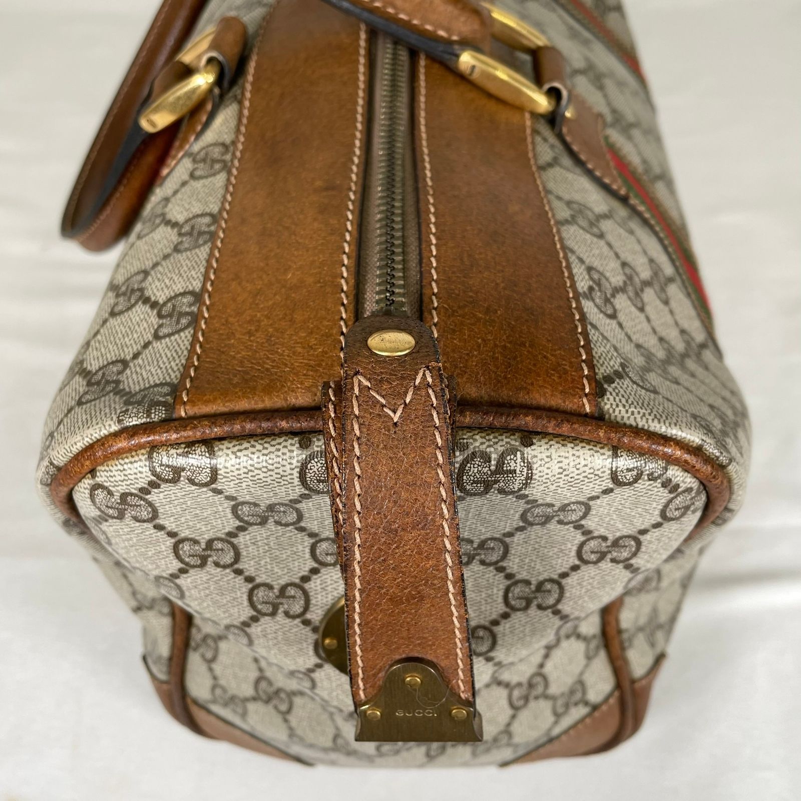 GUCCI グッチ ボストンバッグ オールドグッチ GGスプリームキャンバス 
