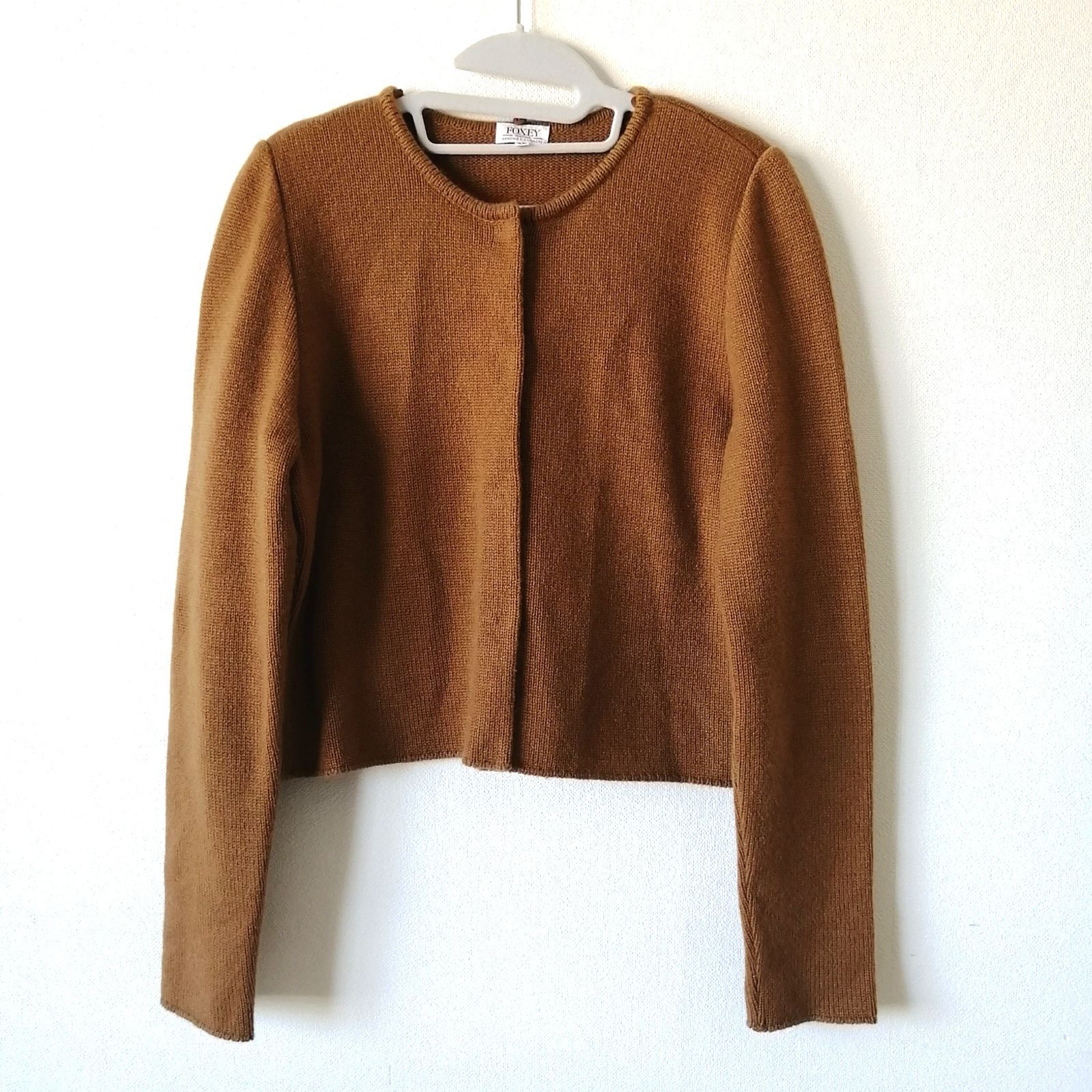 【美品✨】フォクシー　カーディガン　カシミヤ　大きいサイズ　42 美品 FOXEY フォクシー カーディガン カシミヤ100％ サイズ42 Lサイズ
