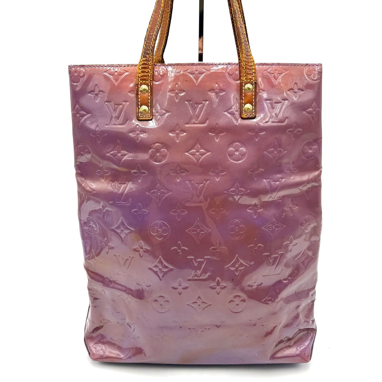 LOUIS VUITTON リードMM モノグラム・ヴェルニ トートバッグ 