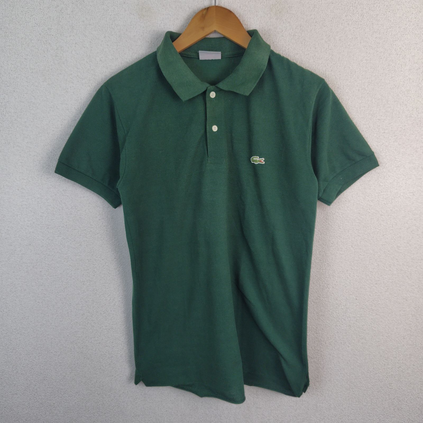 LACOSTE ラコステ 半袖ポロシャツ グリーン 4 メンズ 古着 クラシック レトロ
