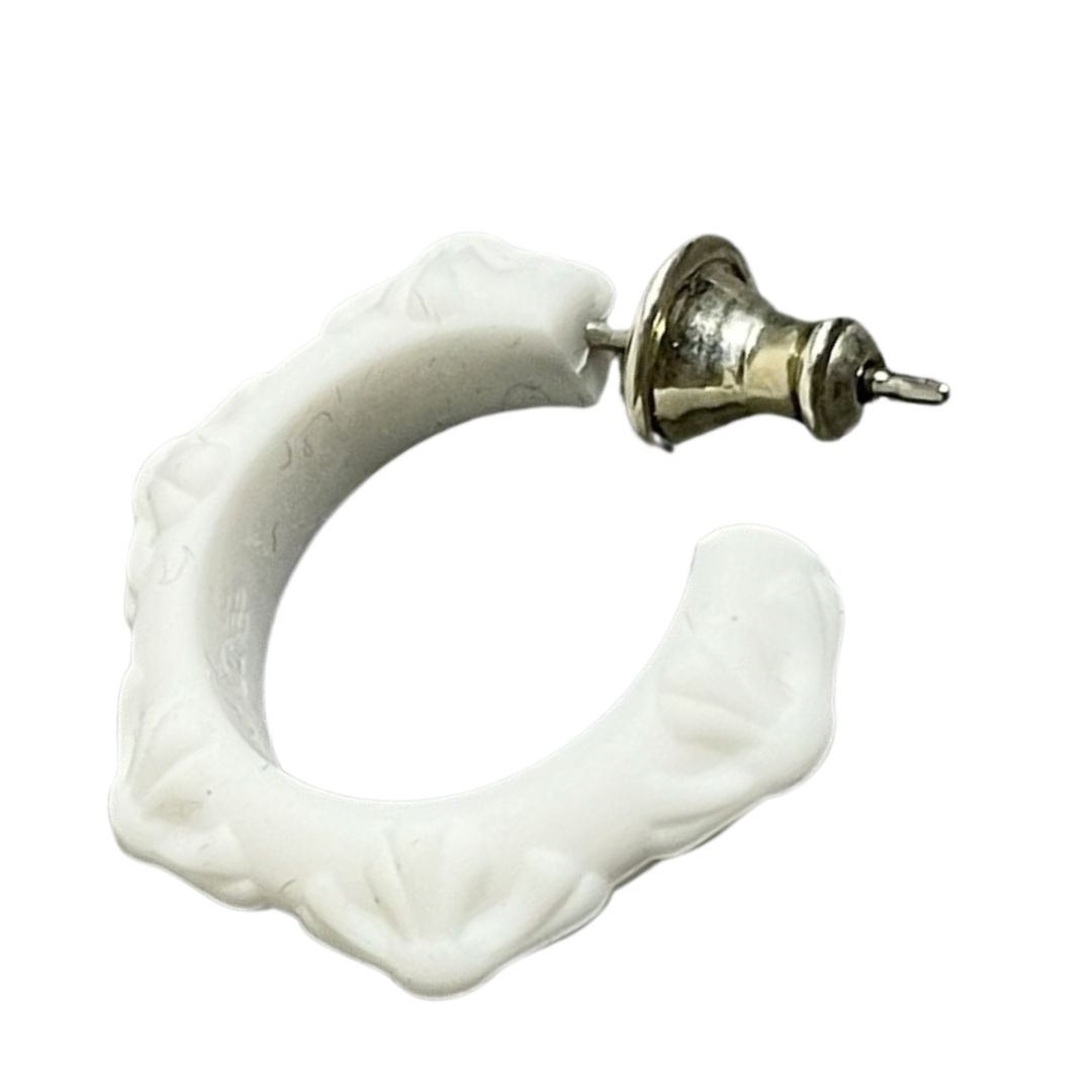 ※相場最安値 Chrome Hearts シリコンピアス ホワイト 片耳 CHROME HEARTS（クロムハーツ） RUBBER HOOP CROSS SML クロスバンド