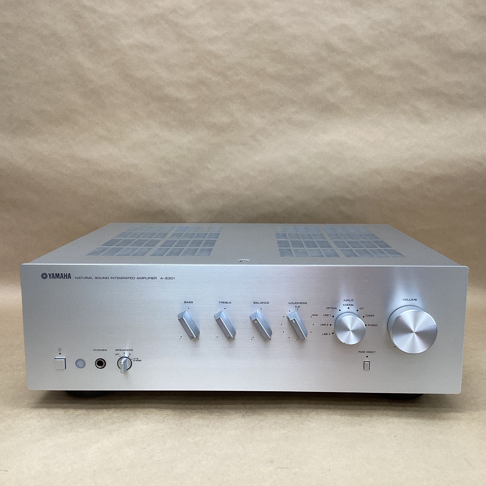 動作確認済み ヤマハ プリメインアンプ A-S301 DAC内蔵 光入力 PHONO対応 Pure Direct