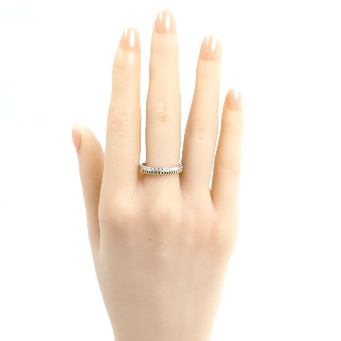 Boucheron ブシュロン K18YG/WG キャトル ラディアント ダイヤ リング 
