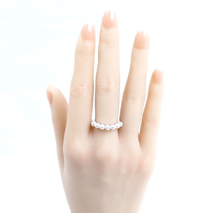 MIKIMOTO ミキモト K18WG ホワイトゴールド リング・指輪 PR-1426