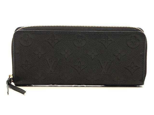 LOUIS VUITTON ルイ・ヴィトン 財布 ポルトフォイユ・クレマンス モノグラム・アンプラント ノワール ｻｲﾌ･小物 M60171 長財布 モノグラムアンプラント ノワール（ブラック） レディース【中古】433