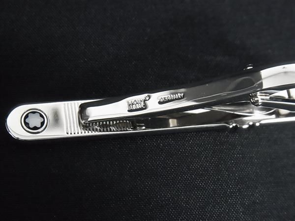 ■新品同様■ MONT BLANC モンブラン タイクリップ ネクタイピン アクセサリー ビジネス 紳士 メンズ ブラック系×シルバー系 HA3892 ■新品同様■ MONT BLANC モンブラン タイクリップ ネクタイピン アクセサリー ビジネス 紳士 メンズ ブラック系×シルバー系 HA3892