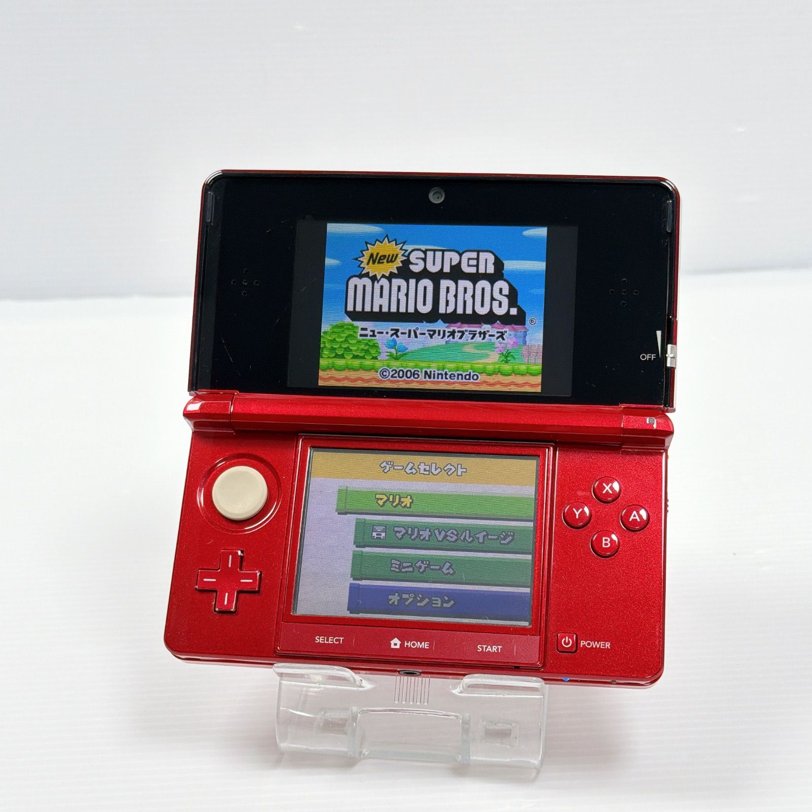 ニンテンドー 3DS フレアレッド 遊べるセット 動作確認済み 良品 ds