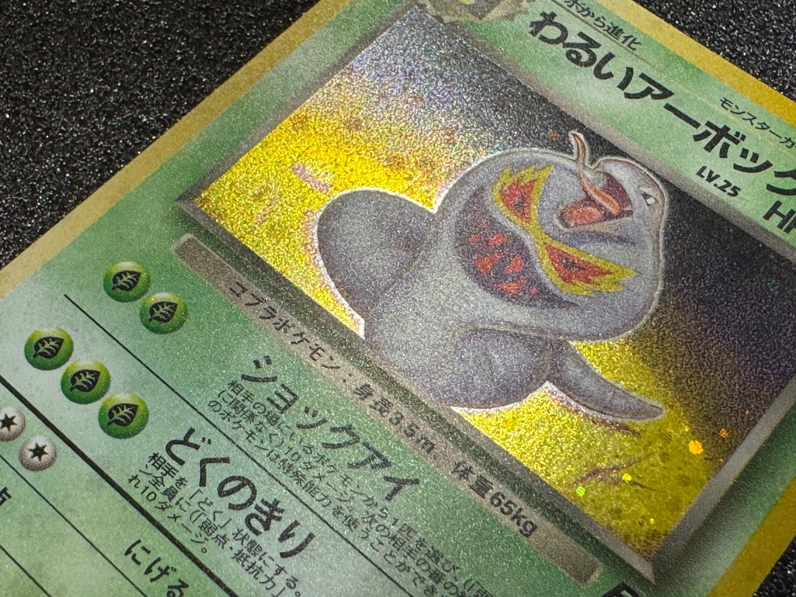旧裏】わるいアーボック Lv.25 ☆ No.073 ポケモンカード【送料無料