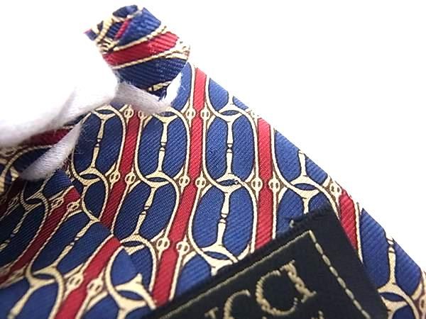□新品同様□ GUCCI グッチ シルク100% ネクタイ ビジネス 紳士 メンズ
