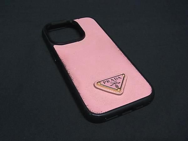PRADA プラダ サフィアーノレザー iPhone 14Pro 対応 アイフォンケース