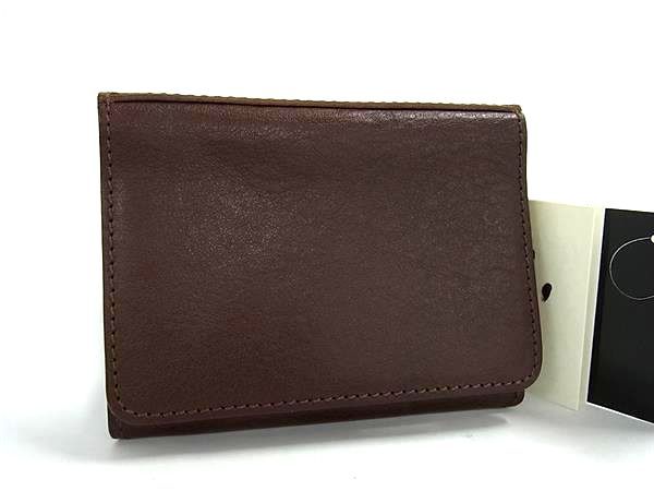 ■極美品■ PRARE プレリー レザー カードケース コインケース 小銭入れ カード入れ メンズ ブラウン系 BQ4266