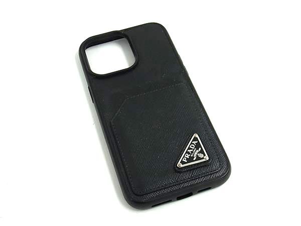 PRADA プラダ サフィアーノレザー iPhone15 ProMax 対応 アイフォン