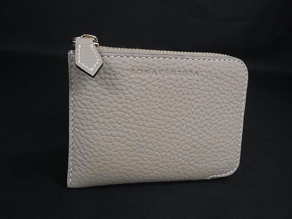 ■新品■未使用■ BONAVENTURA ボナベンチュラ レザー コインケース コインパース 小銭入れ レディース グレージュ系 FX5658
