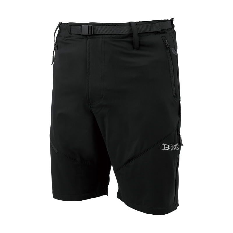がまかつ サマードライショートパンツ GM-3822 ブラック (BLACK WORKS) 3Lサイズ｜gamakatsu
