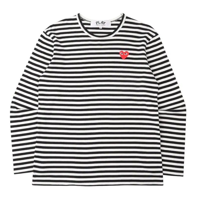コム・デ・ギャルソン ハートワッペン ストライプ ボーダー Tシャツ ロングスリーブ
