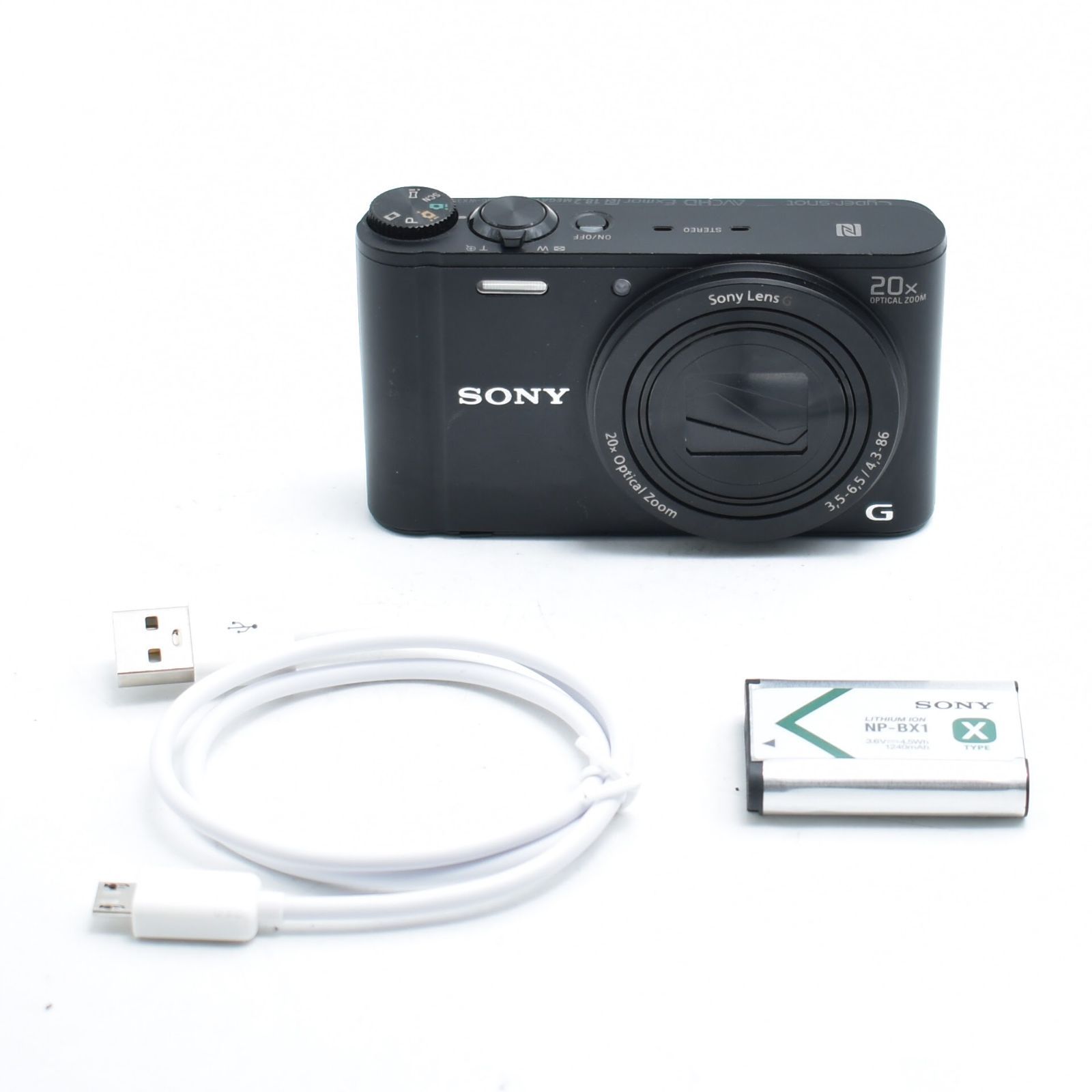 B#12236 SONY(ソニー) デジタルカメラ Cyber-shot WX350 光学20倍 ブラック DSC-WX350-B 21,158円