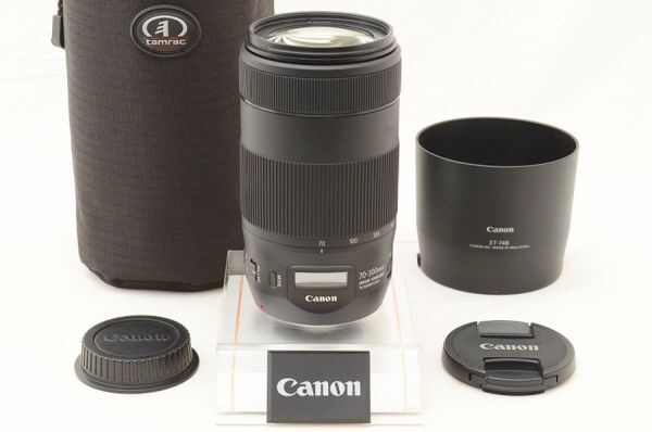 ☆極上美品☆ Canon キャノン EF 70-300mm F4-5.6 IS II USM 別売り純正レンズフード付き！ ♯26050906