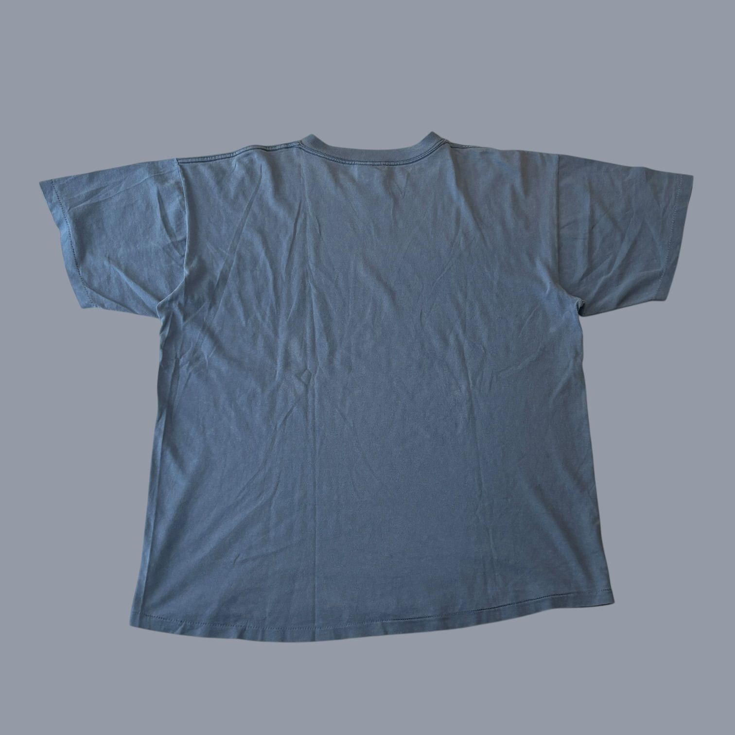 90s Bird Droppings S/S TEE 鳥フン 半袖Tシャツ XL Light Blue 水色