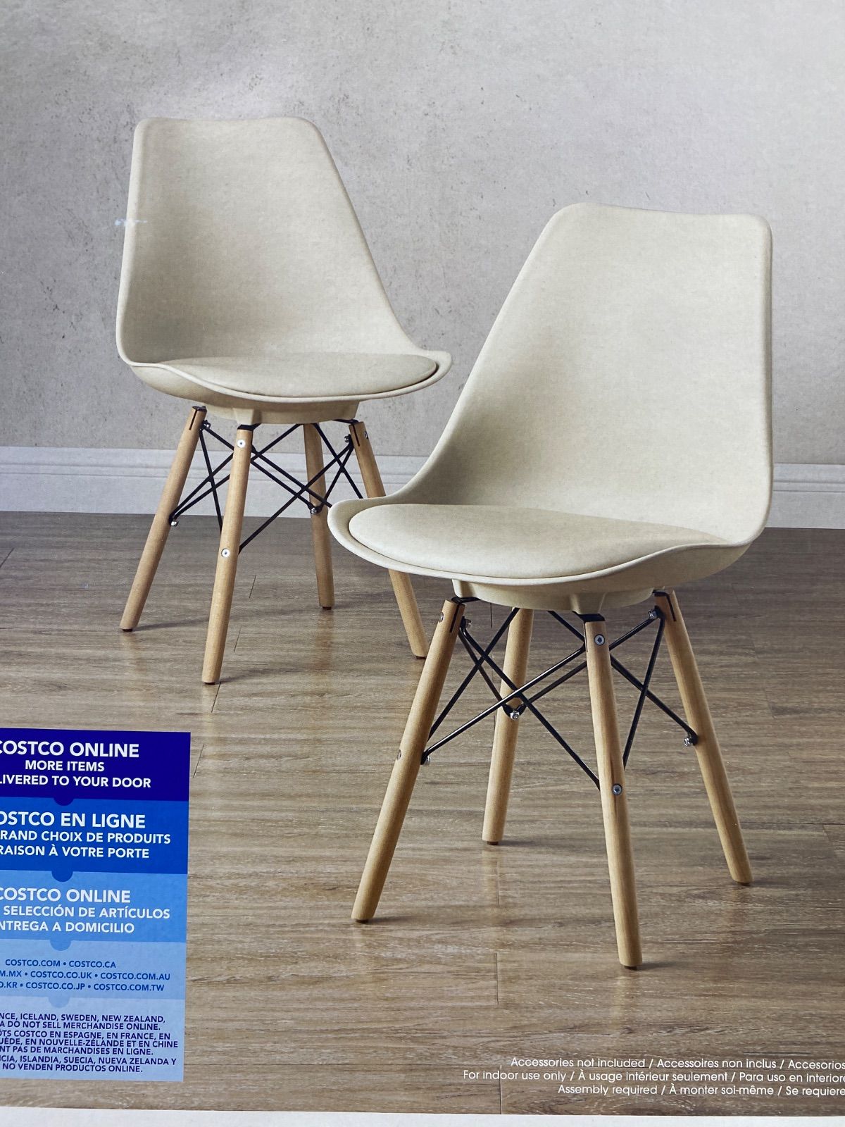 Bayside Furnishings アクセントチェア 2脚セット ベージュ - メルカリ